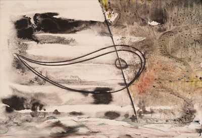 Lot 512 - John Tunnard - Fish (Whale) | watercolour and charcoal