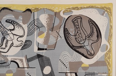Lot 553 - After John Tunnard - Birds and Stones (dark grey and light blue) | seriograph