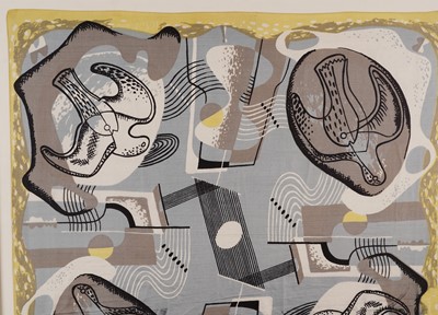 Lot 553 - After John Tunnard - Birds and Stones (dark grey and light blue) | seriograph