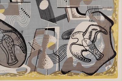 Lot 553 - After John Tunnard - Birds and Stones (dark grey and light blue) | seriograph