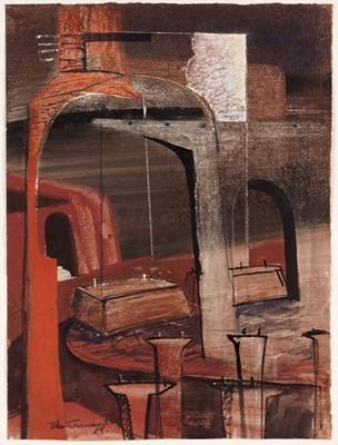 Lot 502 - John Tunnard - Part Drawing for The Levant Mine | mixed media
