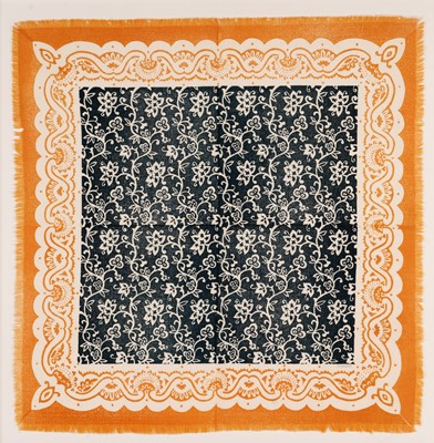 Lot 554 - John Tunnard - Imprint scarf | hand blocked on wool