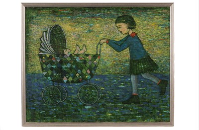 Lot Lucyna Patalita - Girl with Pram | oil