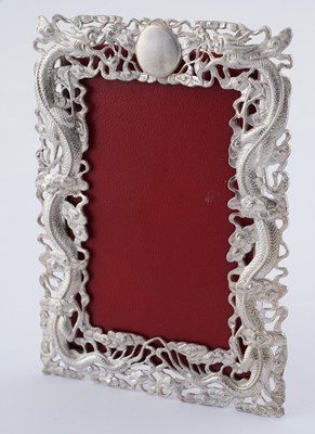 Lot 36 - A pair of late 19th Century Chinese silver photograph frames