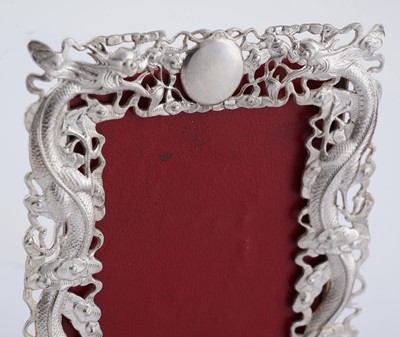 Lot 36 - A pair of late 19th Century Chinese silver photograph frames