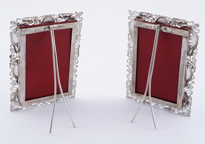 Lot 36 - A pair of late 19th Century Chinese silver photograph frames