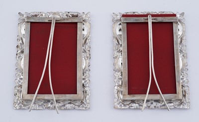 Lot 36 - A pair of late 19th Century Chinese silver photograph frames