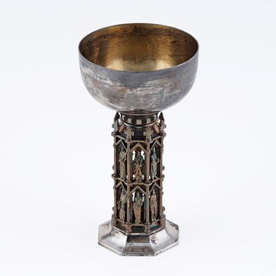 Lot 22 - An Elizabeth II limited edition silver and parcel gilt goblet