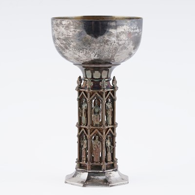 Lot 22 - An Elizabeth II limited edition silver and parcel gilt goblet