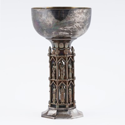Lot 22 - An Elizabeth II limited edition silver and parcel gilt goblet