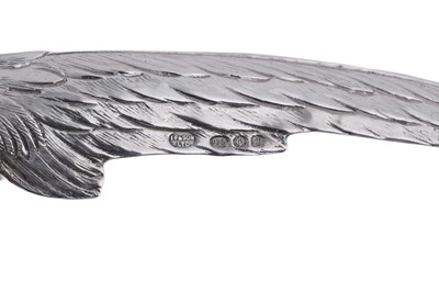 Lot 7 - A pair of continental silver table decorations in the form of a hen and a cock pheasant