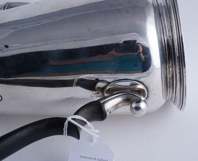 Lot 82 - A George II silver coffee pot