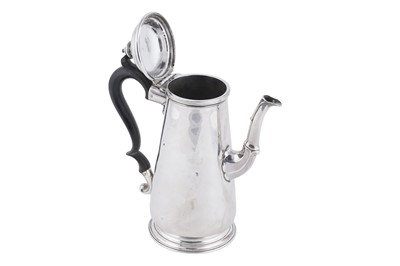 Lot 82 - A George II silver coffee pot
