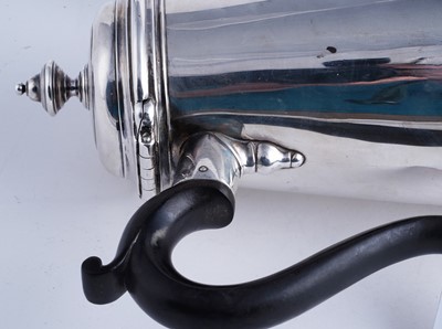 Lot 82 - A George II silver coffee pot