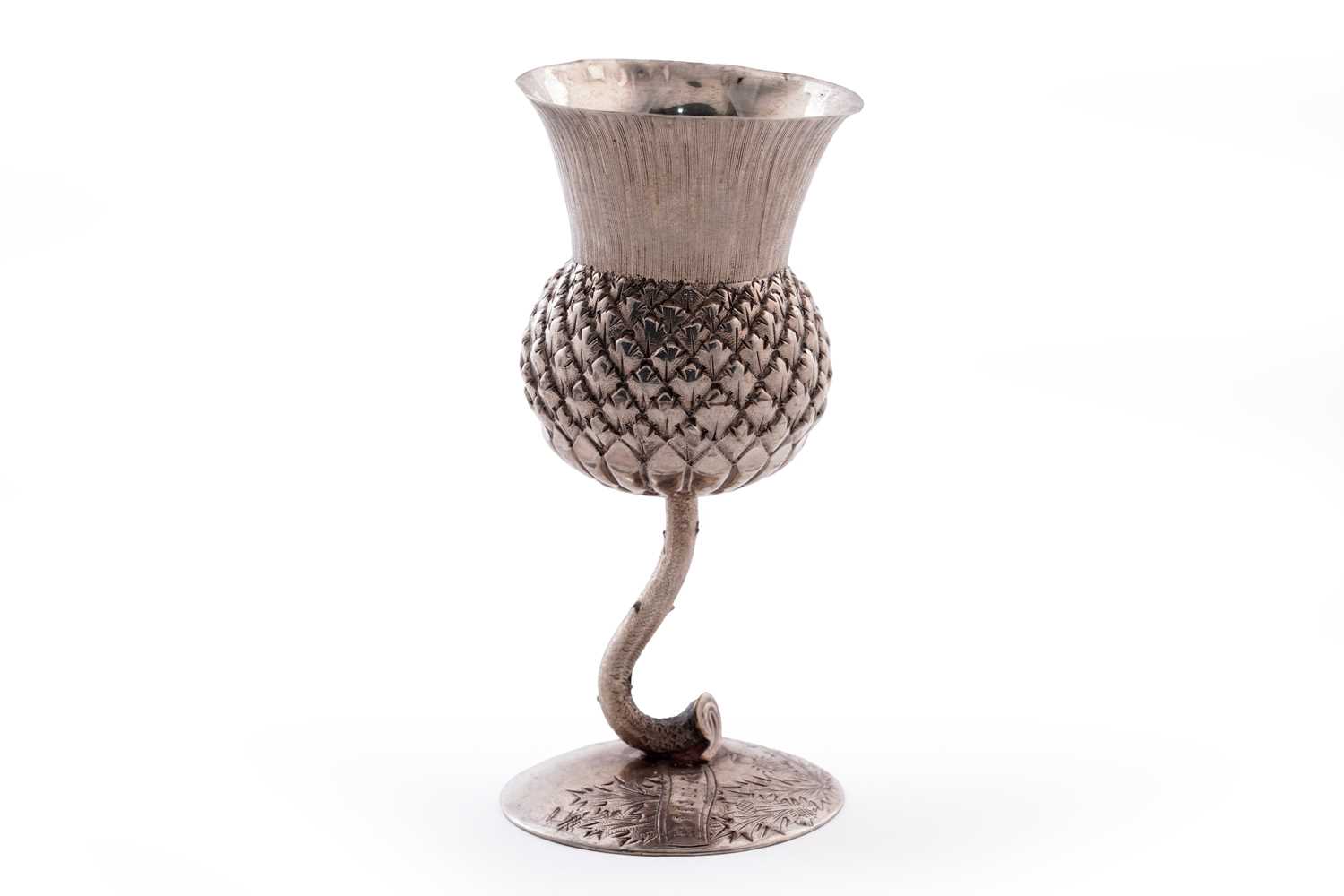 Lot 100 - A late Victorian Scottish silver tot cup