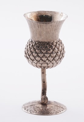 Lot 100 - A late Victorian Scottish silver tot cup