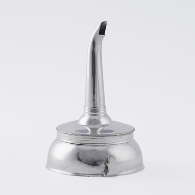 Lot 68 - A George III silver wine funnel