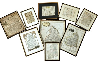 Lot 276 - A collection of antique maps