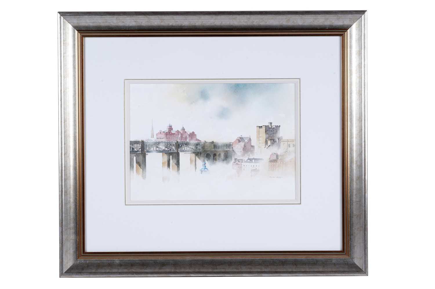 Lot 555 - Alan Reed - High Level Bridge, looking
