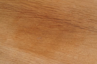 Lot 1077 - Robert ‘Mouseman’ Thompson: an oak panelled kneehole desk