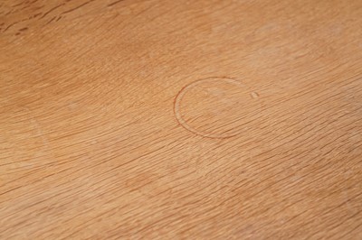 Lot 1077 - Robert ‘Mouseman’ Thompson: an oak panelled kneehole desk