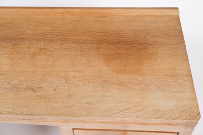 Lot 1077 - Robert ‘Mouseman’ Thompson: an oak panelled kneehole desk