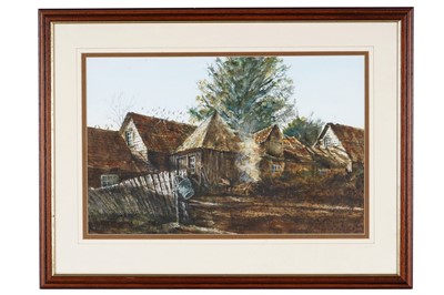 Lot 36 - Albert Henry Herbert - Farmhouse | watercolour