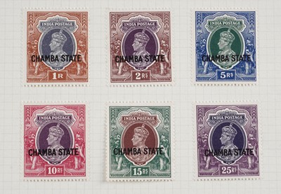 Lot 435 - Indian Convention States George VI definitives