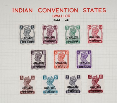 Lot 435 - Indian Convention States George VI definitives