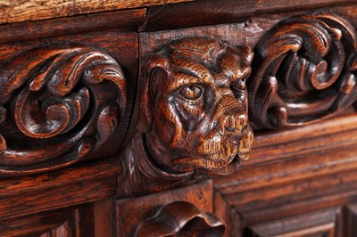 Lot 1063 - A 19th Century Northern European carved oak cabinet