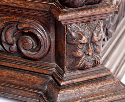 Lot 1063 - A 19th Century Northern European carved oak cabinet