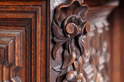 Lot 1063 - A 19th Century Northern European carved oak cabinet