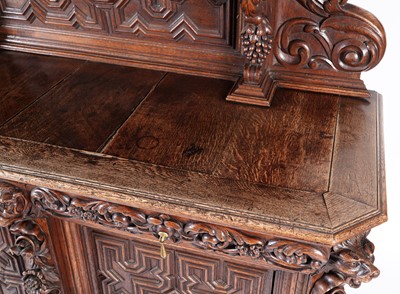 Lot 1063 - A 19th Century Northern European carved oak cabinet