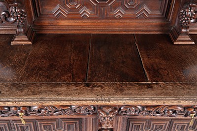 Lot 1063 - A 19th Century Northern European carved oak cabinet