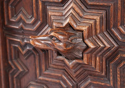 Lot 1063 - A 19th Century Northern European carved oak cabinet