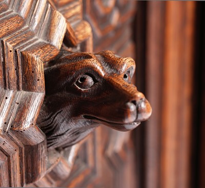Lot 1063 - A 19th Century Northern European carved oak cabinet