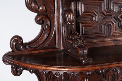 Lot 1063 - A 19th Century Northern European carved oak cabinet
