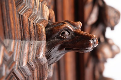 Lot 1063 - A 19th Century Northern European carved oak cabinet