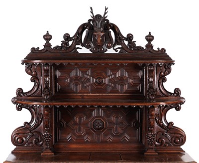 Lot 1063 - A 19th Century Northern European carved oak cabinet