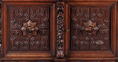 Lot 1063 - A 19th Century Northern European carved oak cabinet