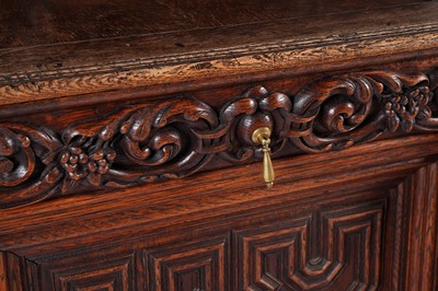 Lot 1063 - A 19th Century Northern European carved oak cabinet