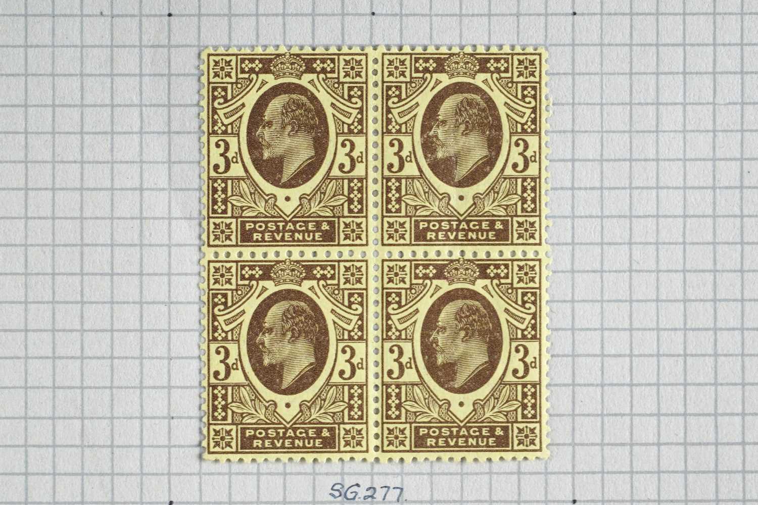 Lot 375 - Great Britain: EVII 1911 sg277 mint block of four