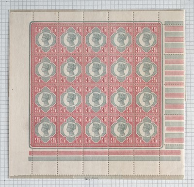 Lot 376 - Great Britain: QV 1887-90 Jubilee issue sg 209-211 mint blocks and others