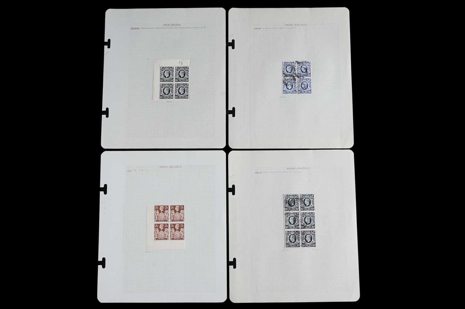Lot 377 - Great Britain: GVI 1939-48 block 10/- and others
