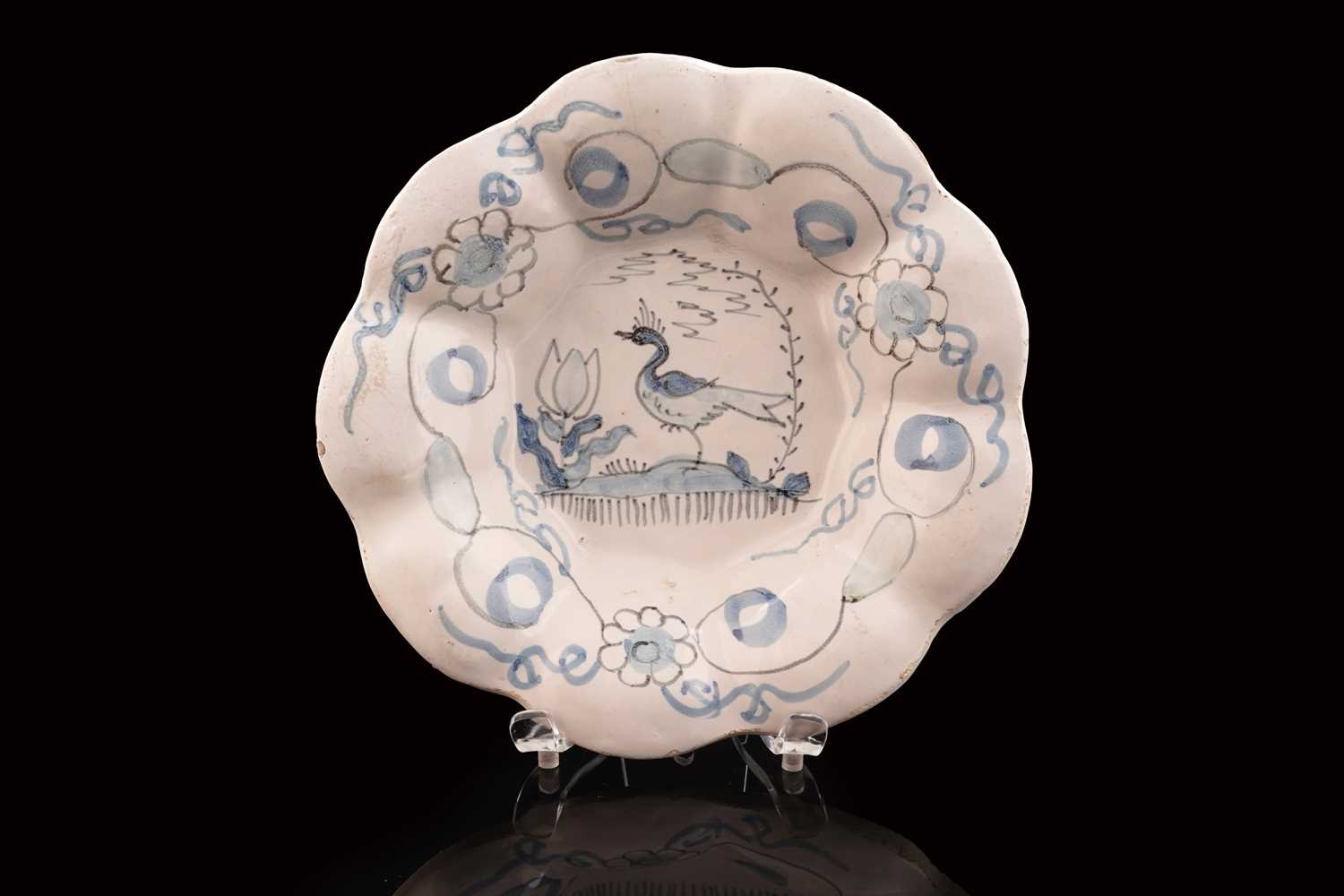 Lot 457 - An 18th Century Dutch Delft dish