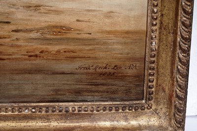 Lot 223 - Frederick Richard Lee - A Distant View of Dunbar Castle | oil