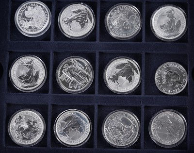 Lot 364 - Twenty-six Queen Elizabeth II silver Britannia 1oz coins