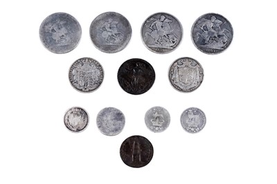 Lot 360 - Georgian and other silver coins