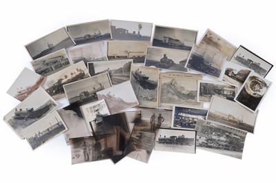 Lot 522 - An interesting collection of late 19th/early 20th Century railway and steam related photographs