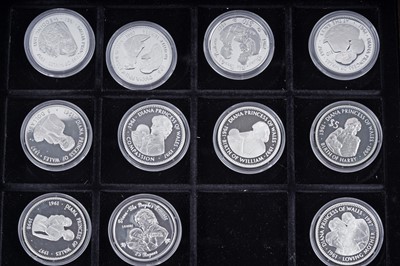 Lot 355 - Eleven silver proof coins, Diana Princess of Wales
